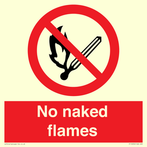 No naked flames